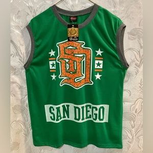 Famous Green San Diego Sleeveless Shirt